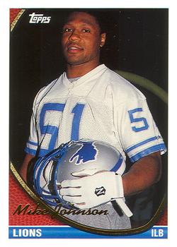 Mike Johnson Detroit Lions 1994 Topps NFL #626